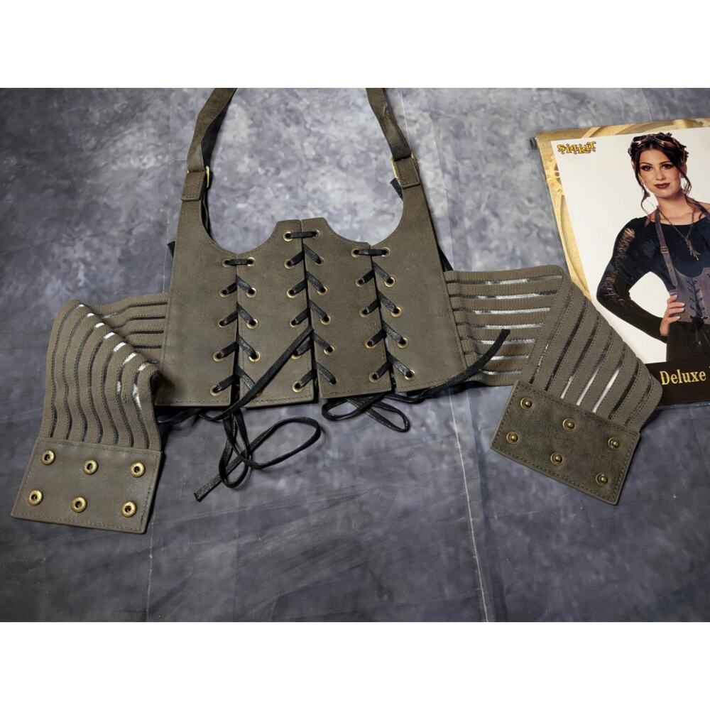 SPIRIT Halloween Costume Steampunk Deluxe Waist Cincher Women’s One Size - Picture 6 of 7